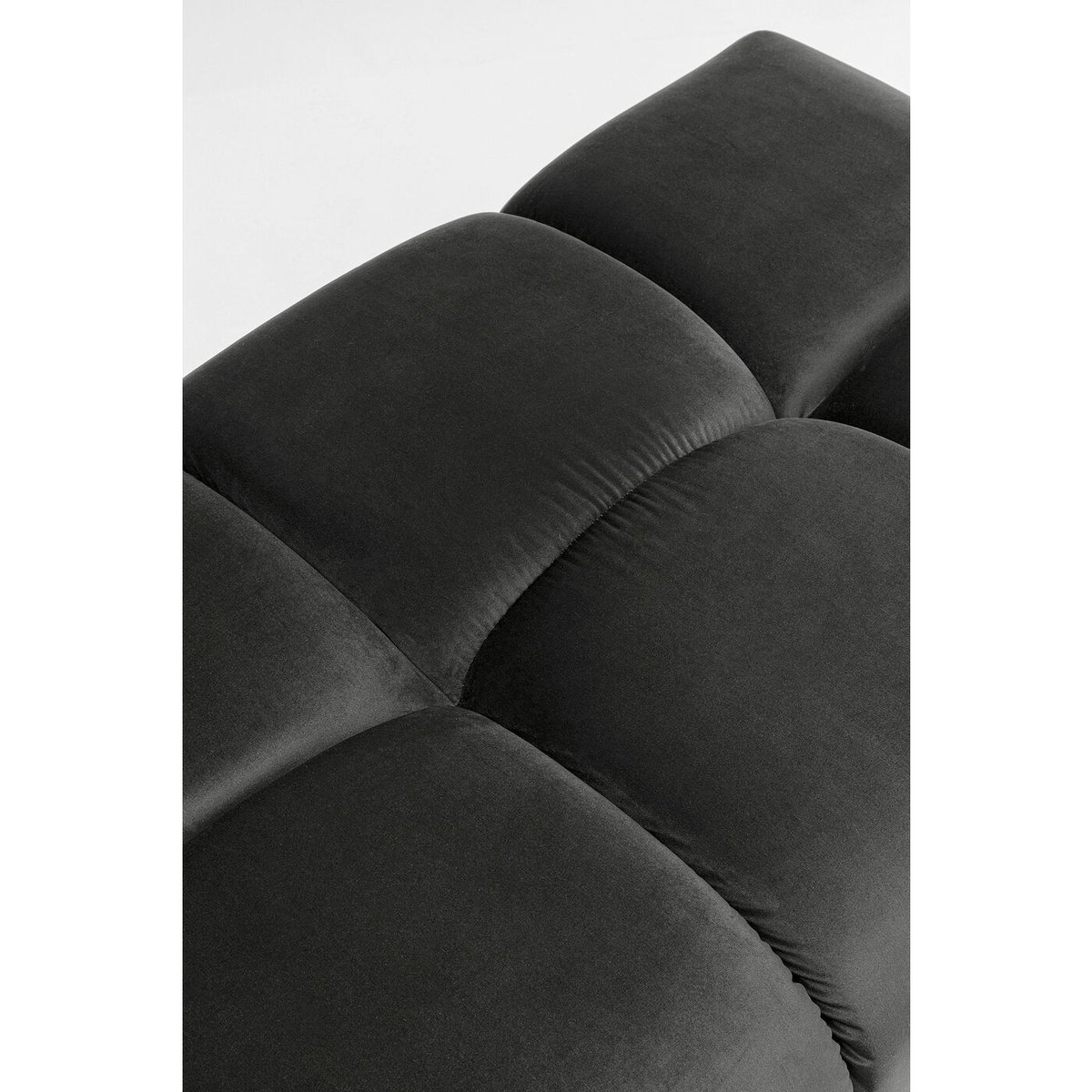 Repose-pieds en velours, BELAMI gris, KARE DESIGN