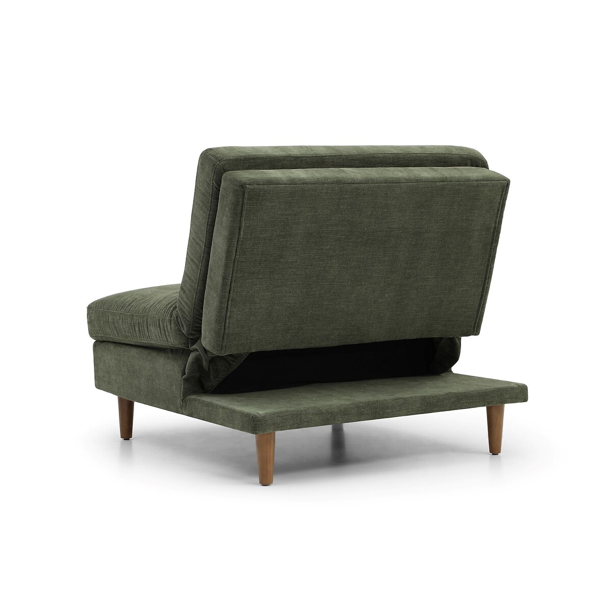 Sawyer Chenille Modular Click Clack Sofabed Chair Unit olive, SO'HOME