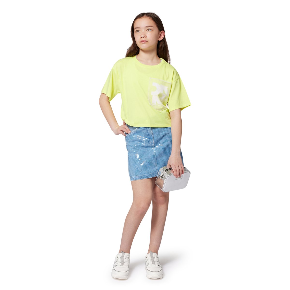 T-shirt ample à manches courtes citrus, DKNY