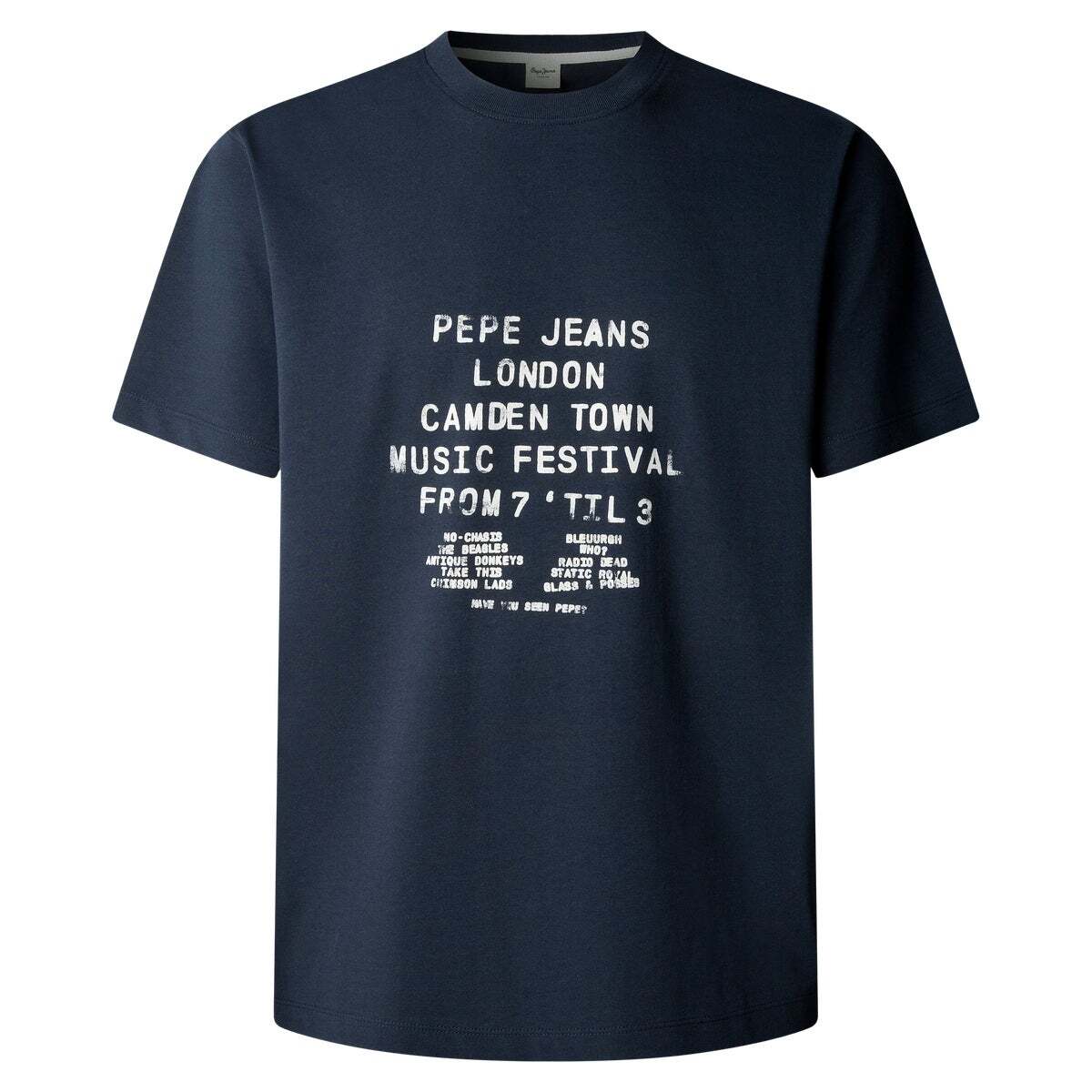 T-Shirt Coupe Regular Avec Imprimé Graphique bleu dulwich, PEPE JEANS