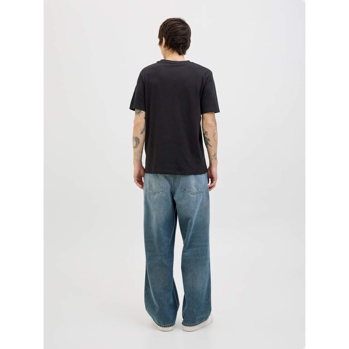 T-Shirt noire - black, JACK & JONES