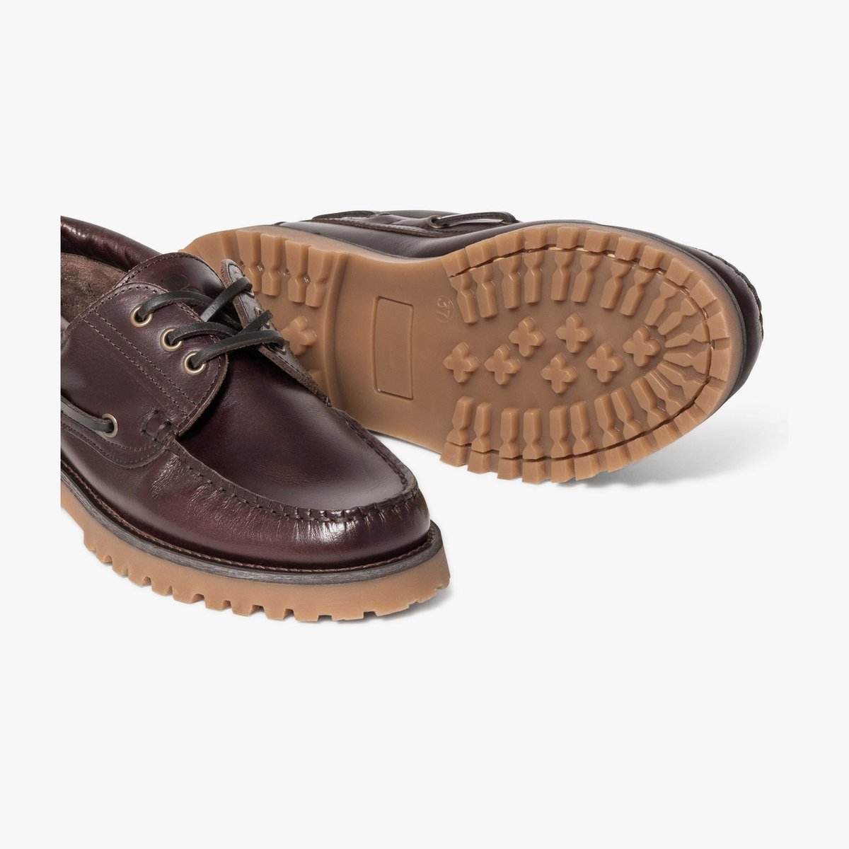 Derby en cuir CHRIS marron chocolat, BOCAGE