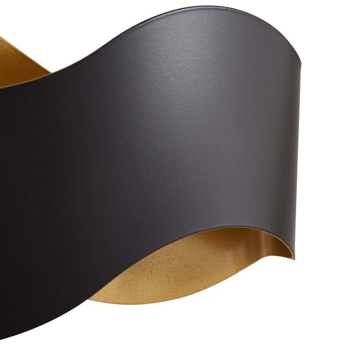 Applique en métal moderne, Dailin noir, doré, LINDBY