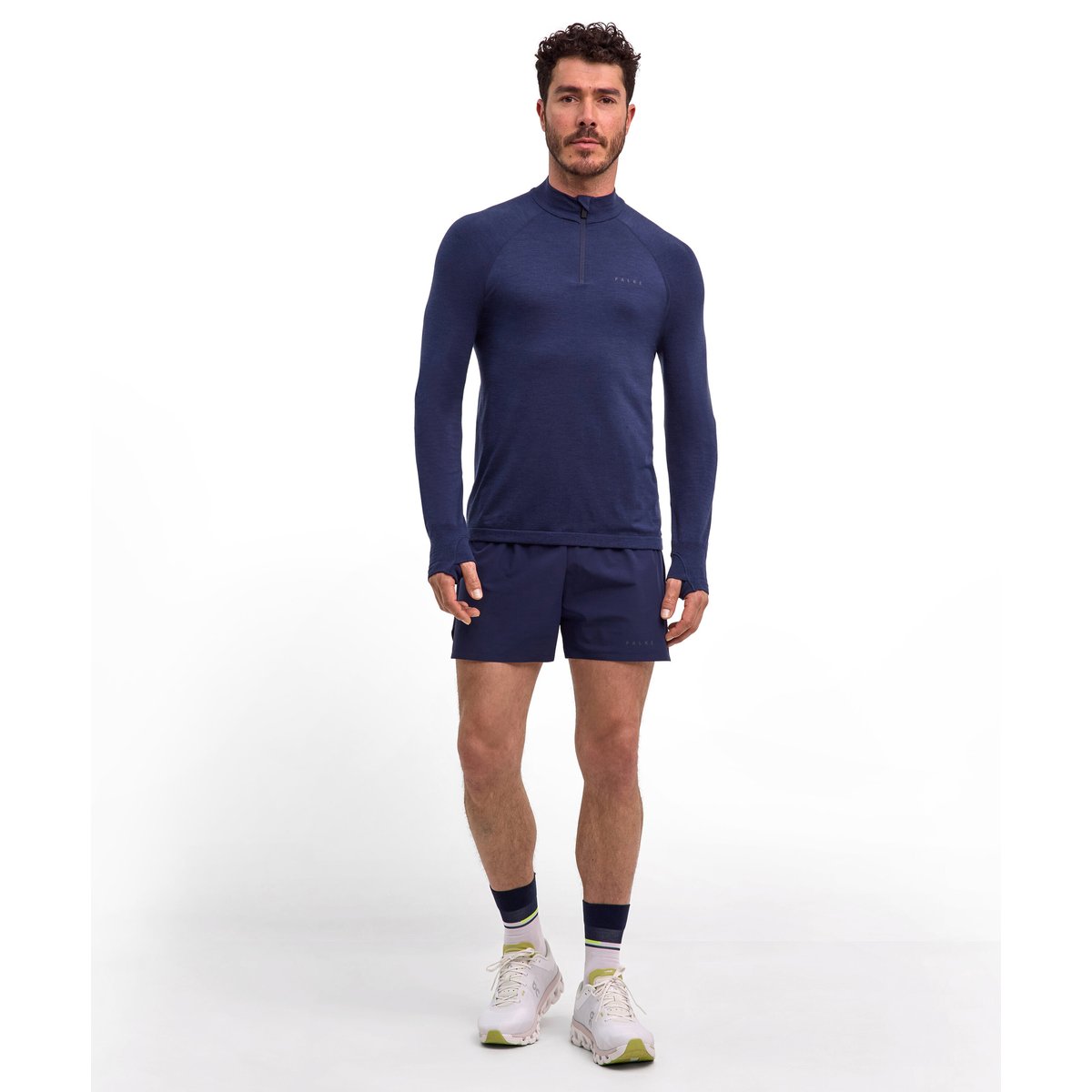 T-shirt manches longues bleu, FALKE