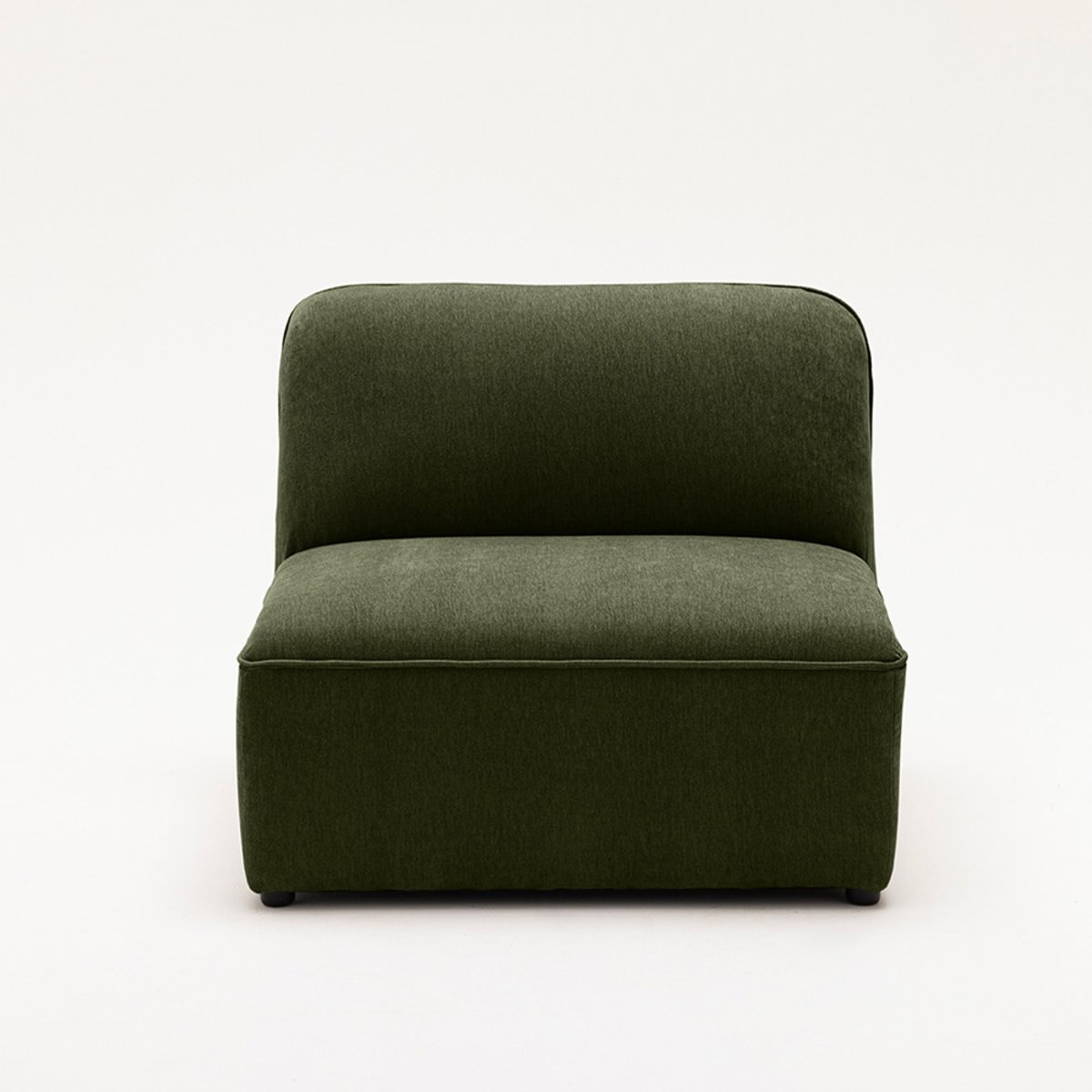 Chauffeuse pour canapé modulable en tissu- NOOR vert, DRAWER