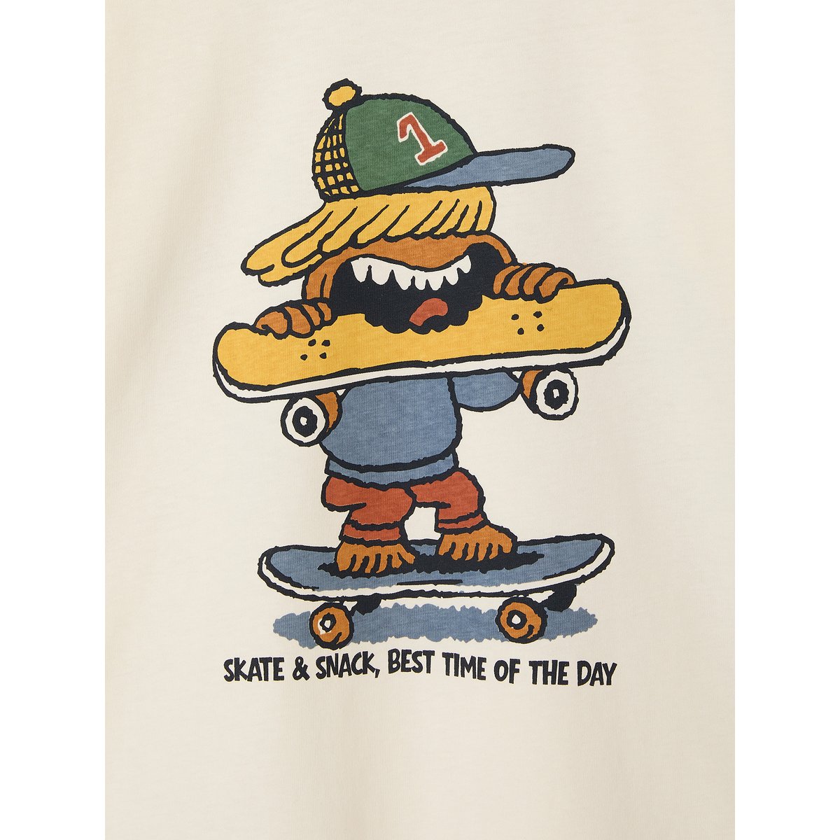 T-shirt manches longues écru, VERTBAUDET