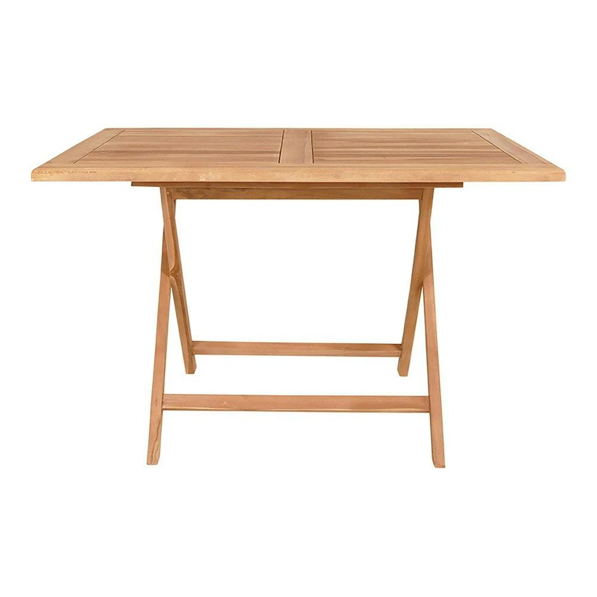 Table d'extérieur en teck 120 cm TANETE bois naturel, PIER IMPORT