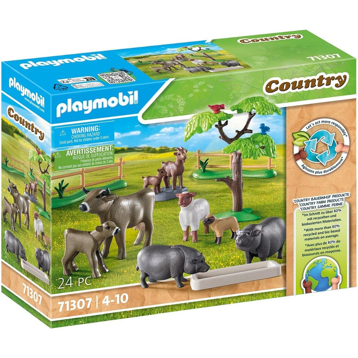 -Animaux de la ferme multicolore, PLAYMOBIL