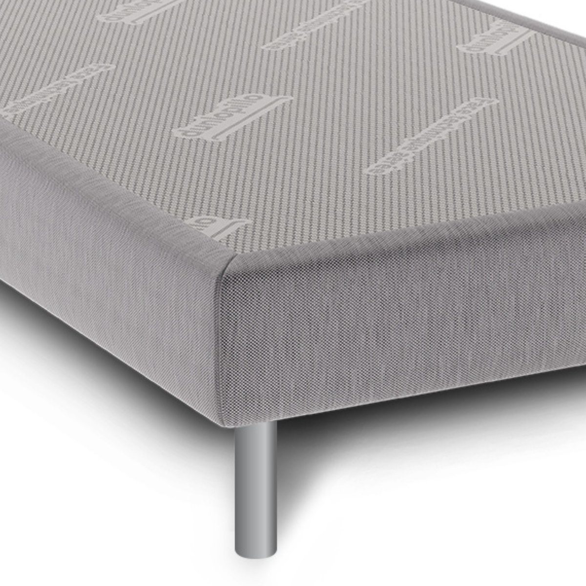 Matelas Aérial® 20cm, sommier pieds JONQUILLE blanc, DUNLOPILLO