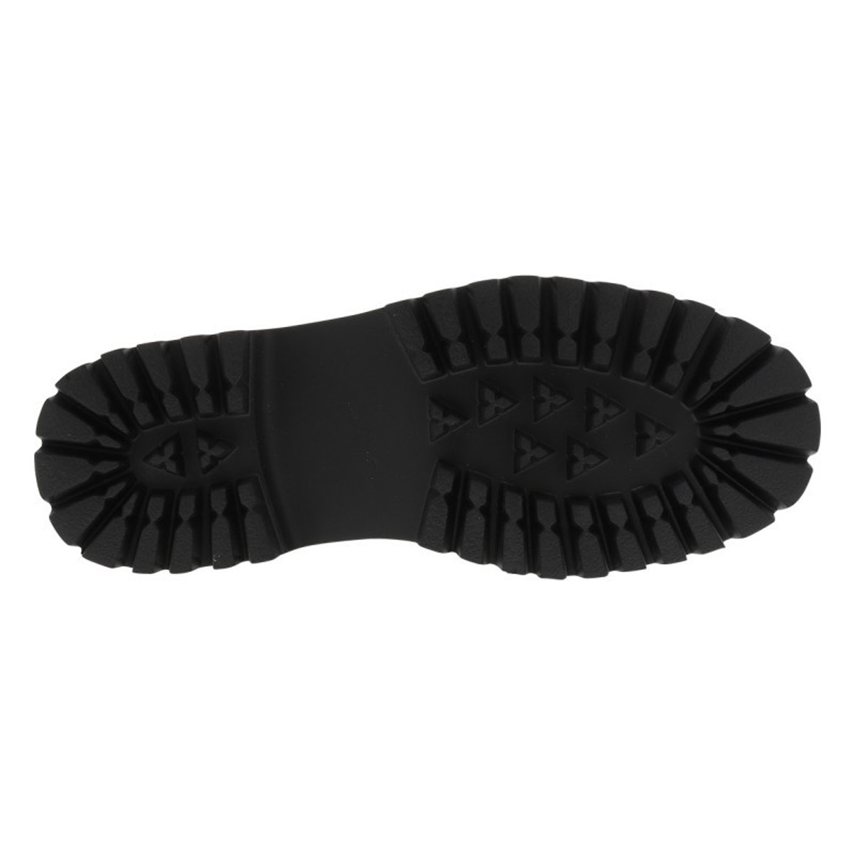 Mocassins noirs vernis avec un talon décroché bas et à slip-on noirs vernis, MUSTANG