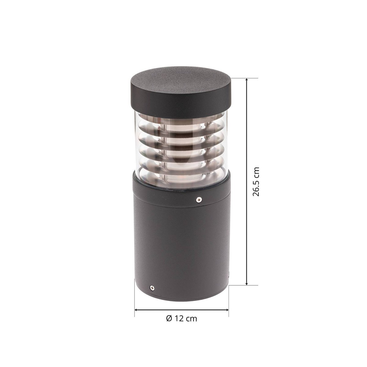 Luminaire extérieur en aluminium moderneLED anthracite, transparent, LUCANDE