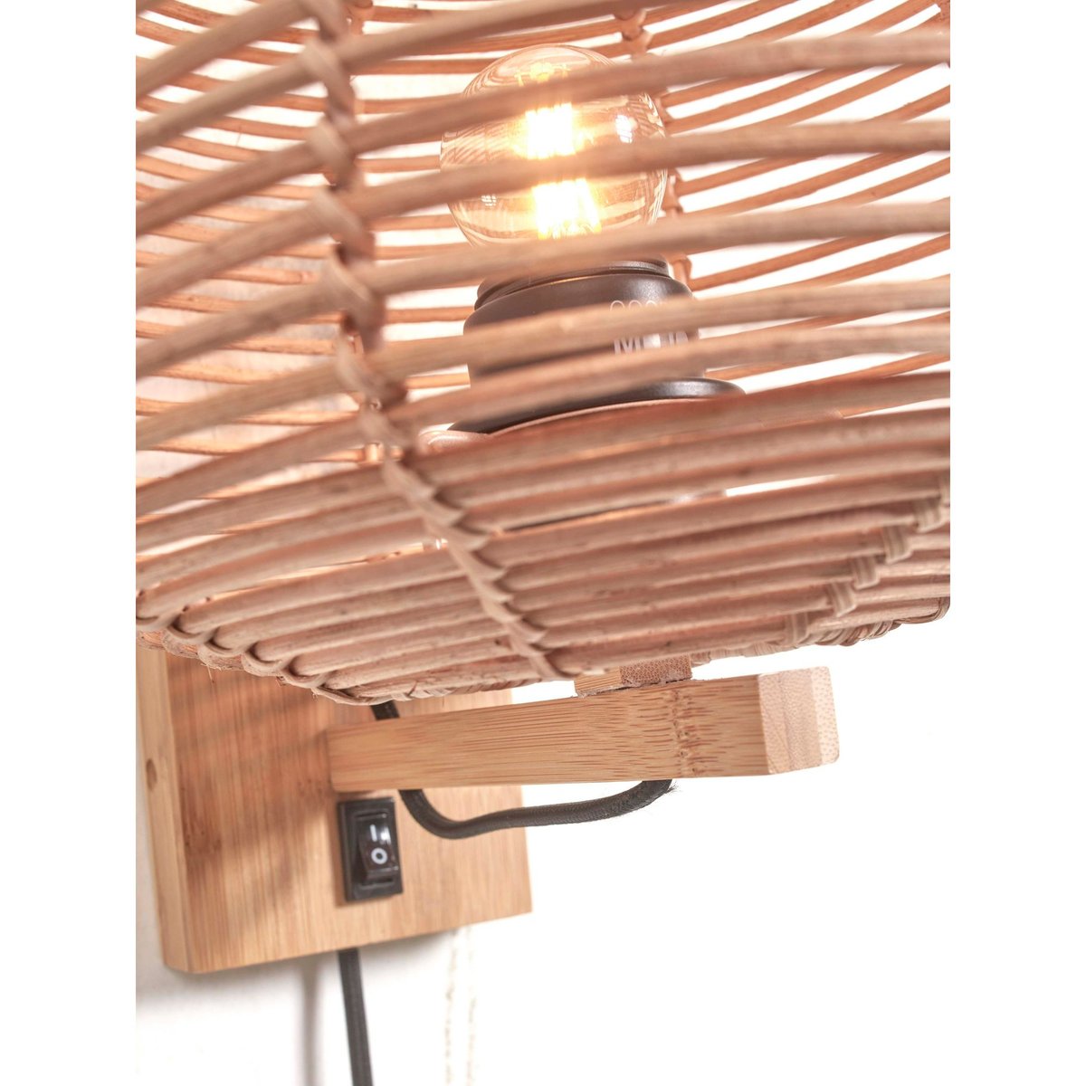 Lampe Murale Rotin TANAMI rotin, GOOD & MOJO