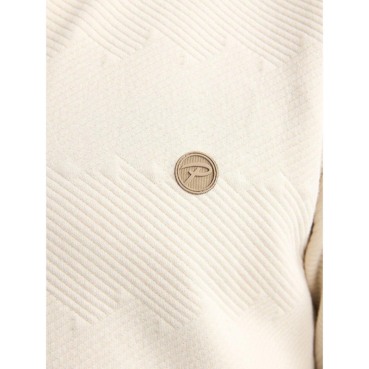 Sweat zippé col montant crème, PETROL INDUSTRIES
