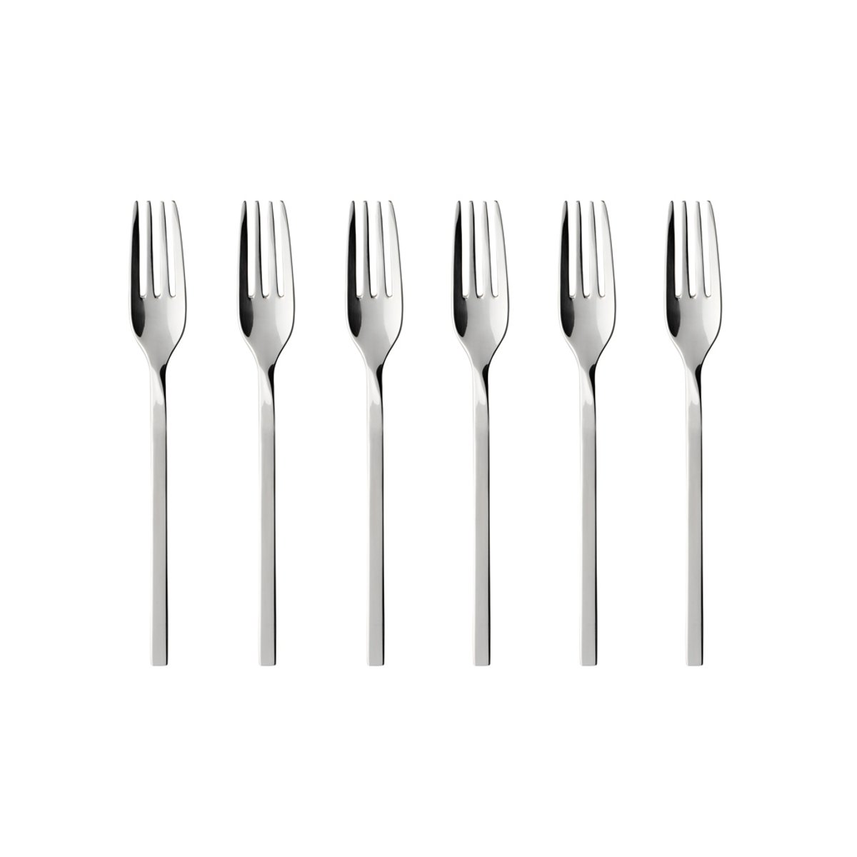 Fourchette À Gâteaux 6 Pièces NEWWAVE argent/platine, VILLEROY & BOCH