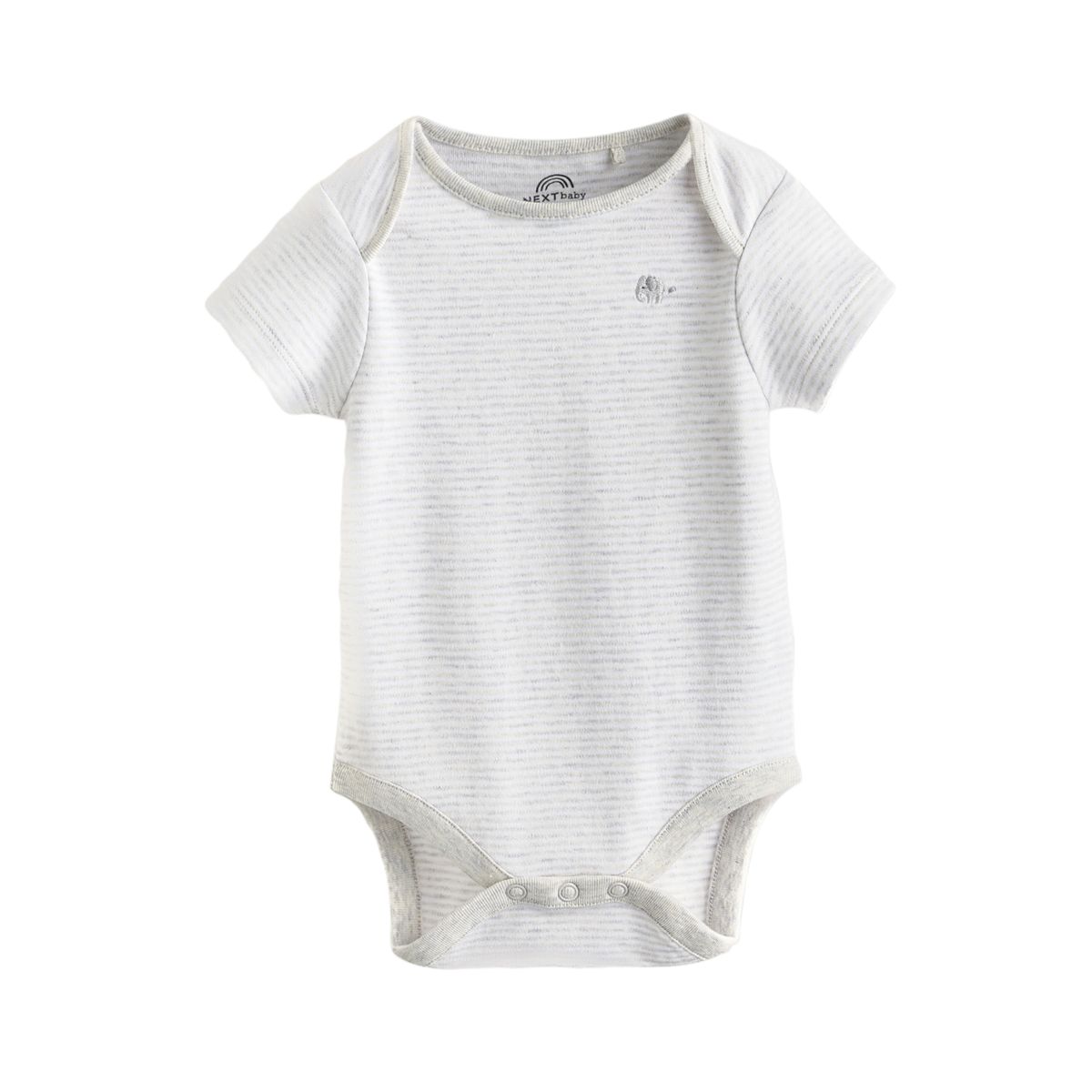 Body bébé à manches courtes, lot de 5 éléphant gris, NEXT