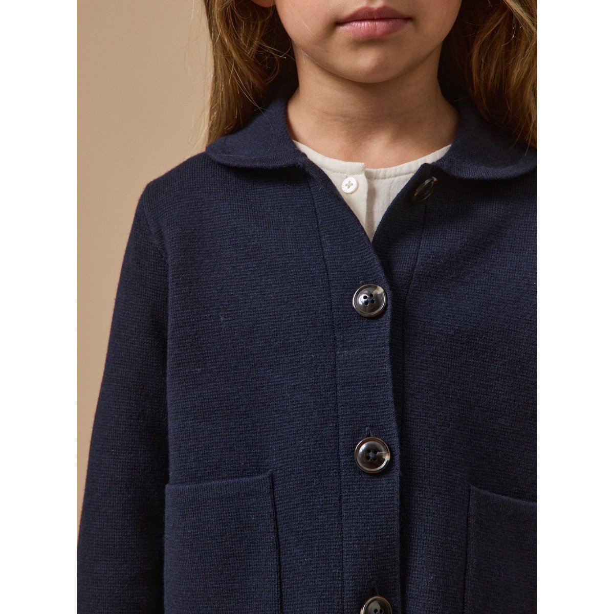 Cardigan en maille MILANo  - collection JUNIOR marine, CYRILLUS