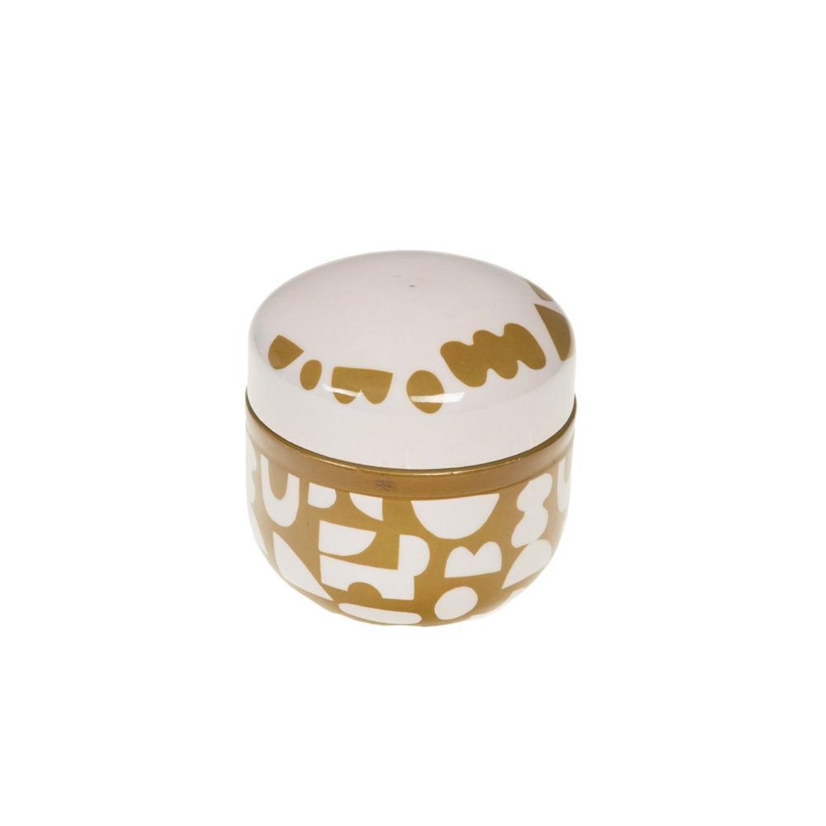 La bougie Ohana en métal H8 cm crème / ivoire, AMADEUS
