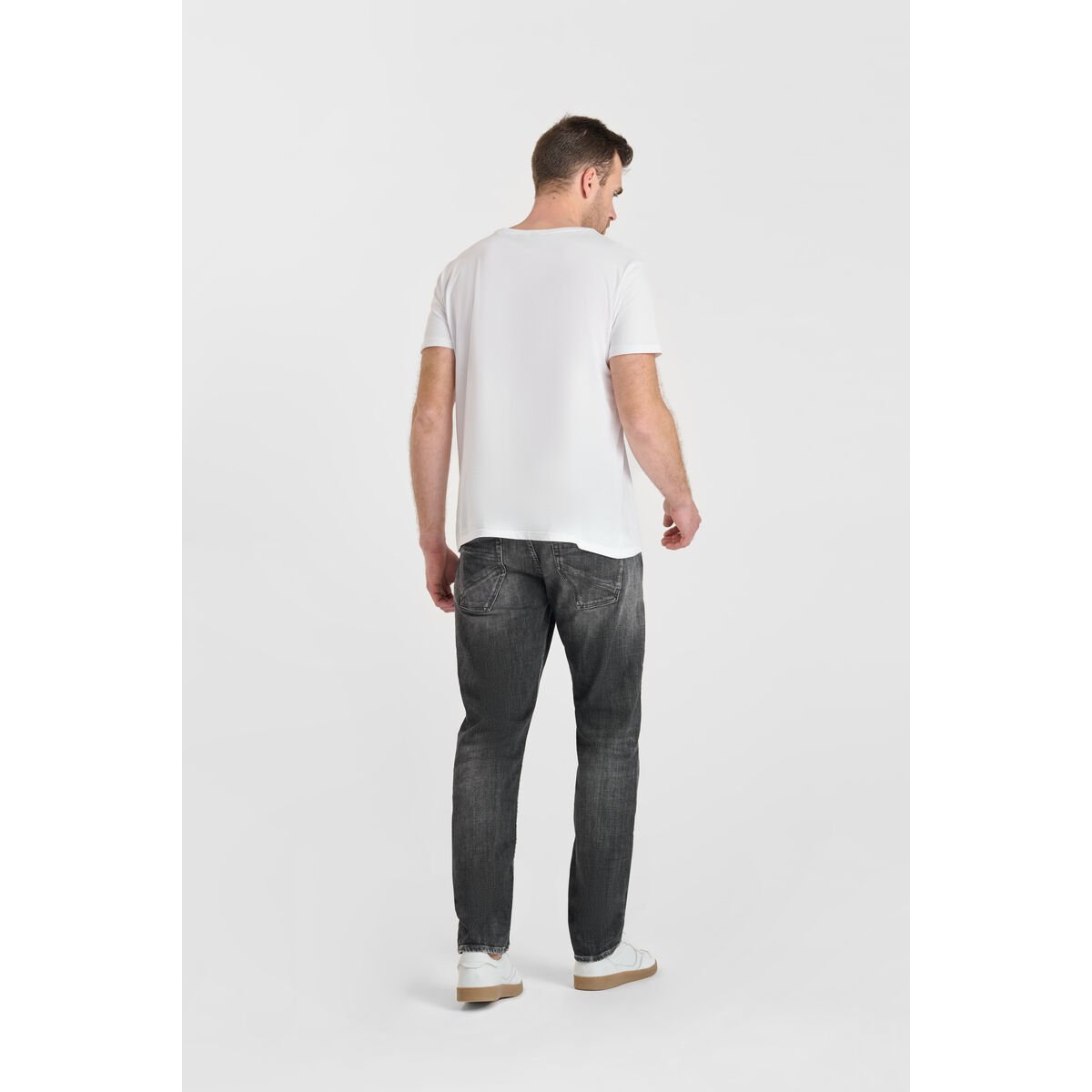 Jeans slim stretch 700/11, longueur 34 grey, LE TEMPS DES CERISES