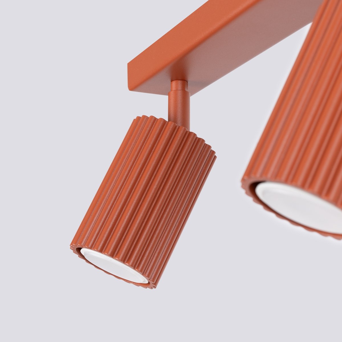 Plafonnier Aluminium Ocre Rouge GU10 2 Karbon rouge, EDEN
