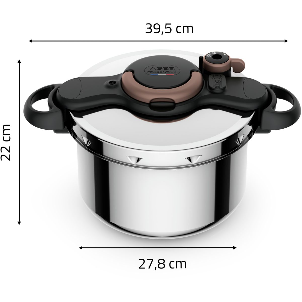 Autocuiseur ClipsoMinute Gourmande 7.5L couleur unique, SEB