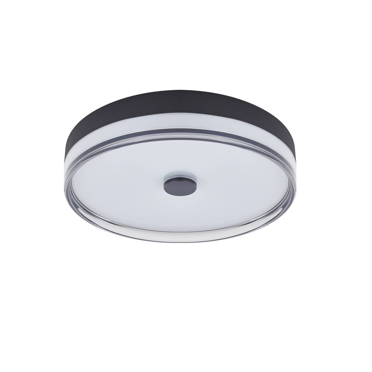 Plafonnier  moderneLED, Aldorin noir sable, blanc, LINDBY