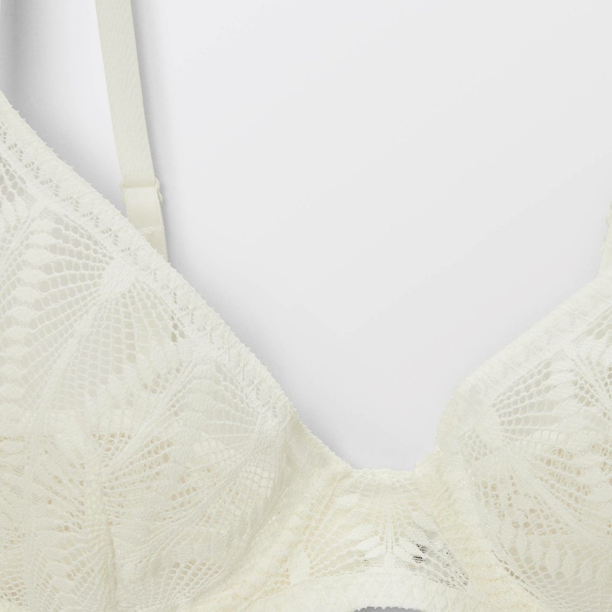 Soutien-gorge corbeille balconnet MALIA en dentelle ecru, MONOPRIX