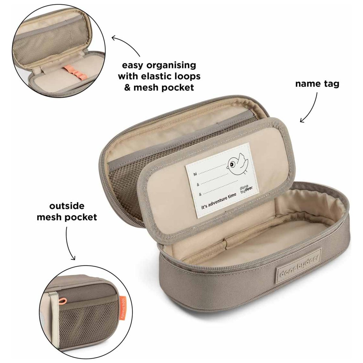 Trousse plumier sable, DONE BY DEER