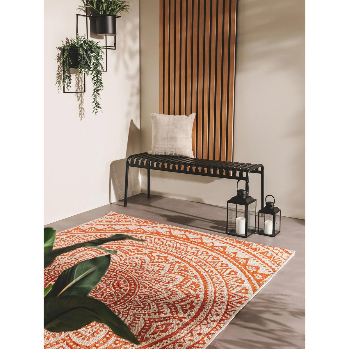 Tapis d'extérieur & intérieur CLEO orange, BENUTA