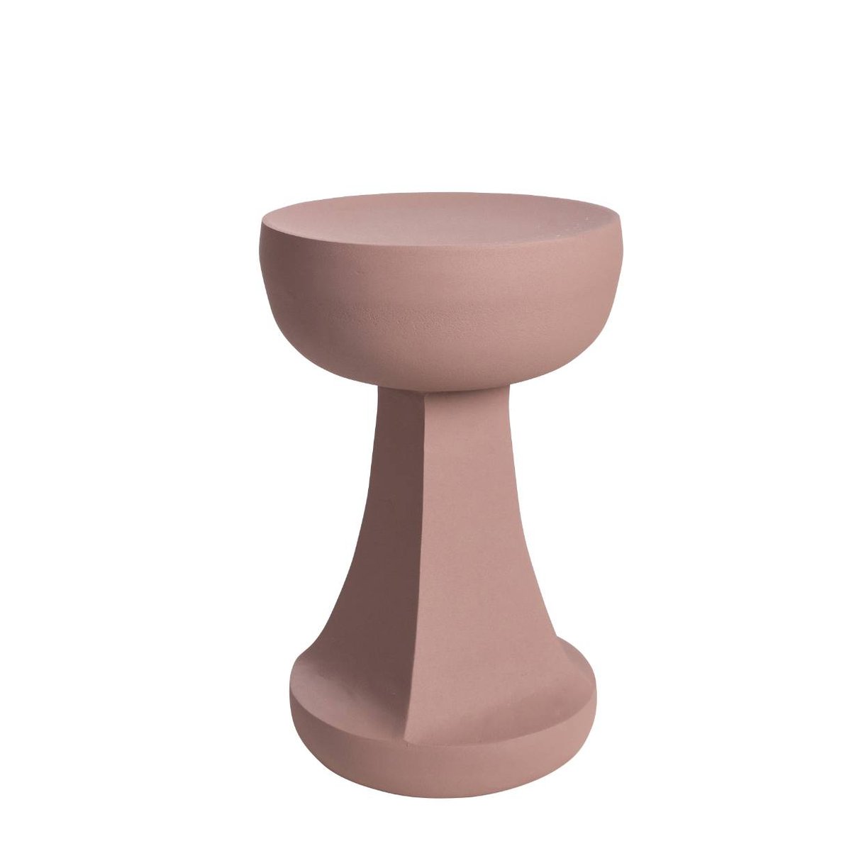 Bout de canapé en aluminium MARGUERITE rose, MADE IN MEUBLES