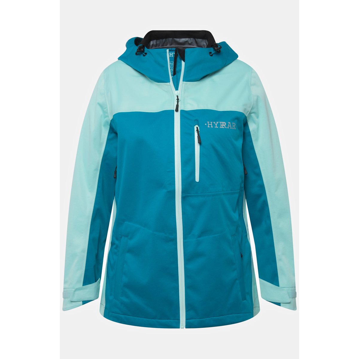 Veste technique HYPRAR, imperméable, capuche bleu turquoise, ULLA POPKEN
