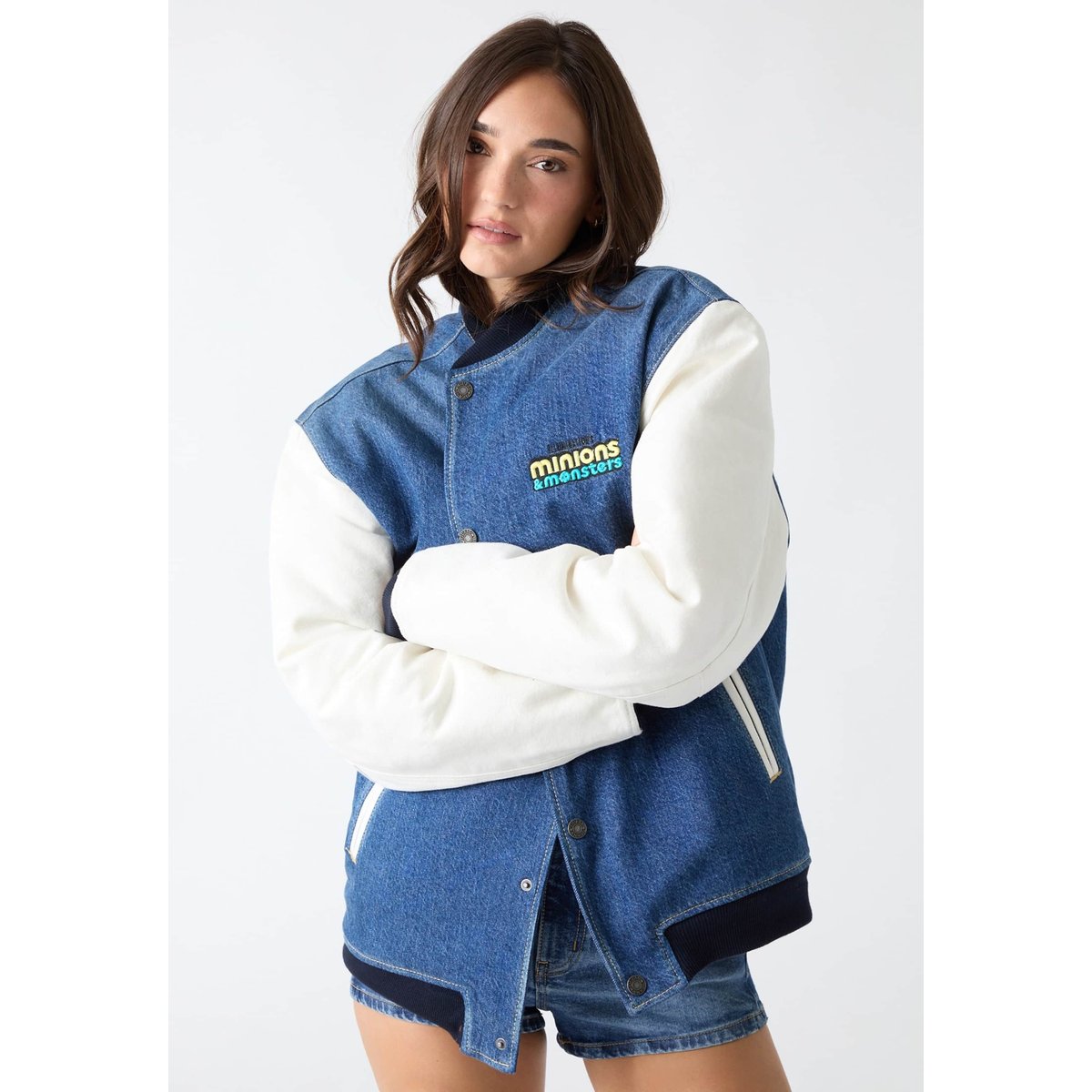 Gj X Minions Veste En Jean bleu, GUESS JEANS