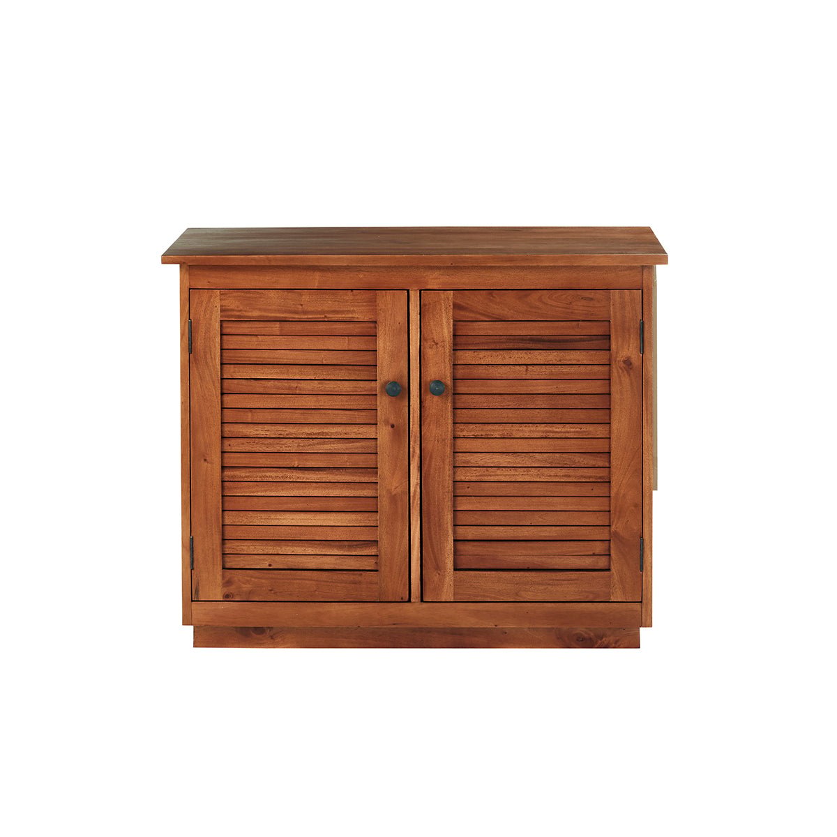 Meuble sous vasque en bois d'acajou 97 cm NEWPORT marron, BERAH GETAH