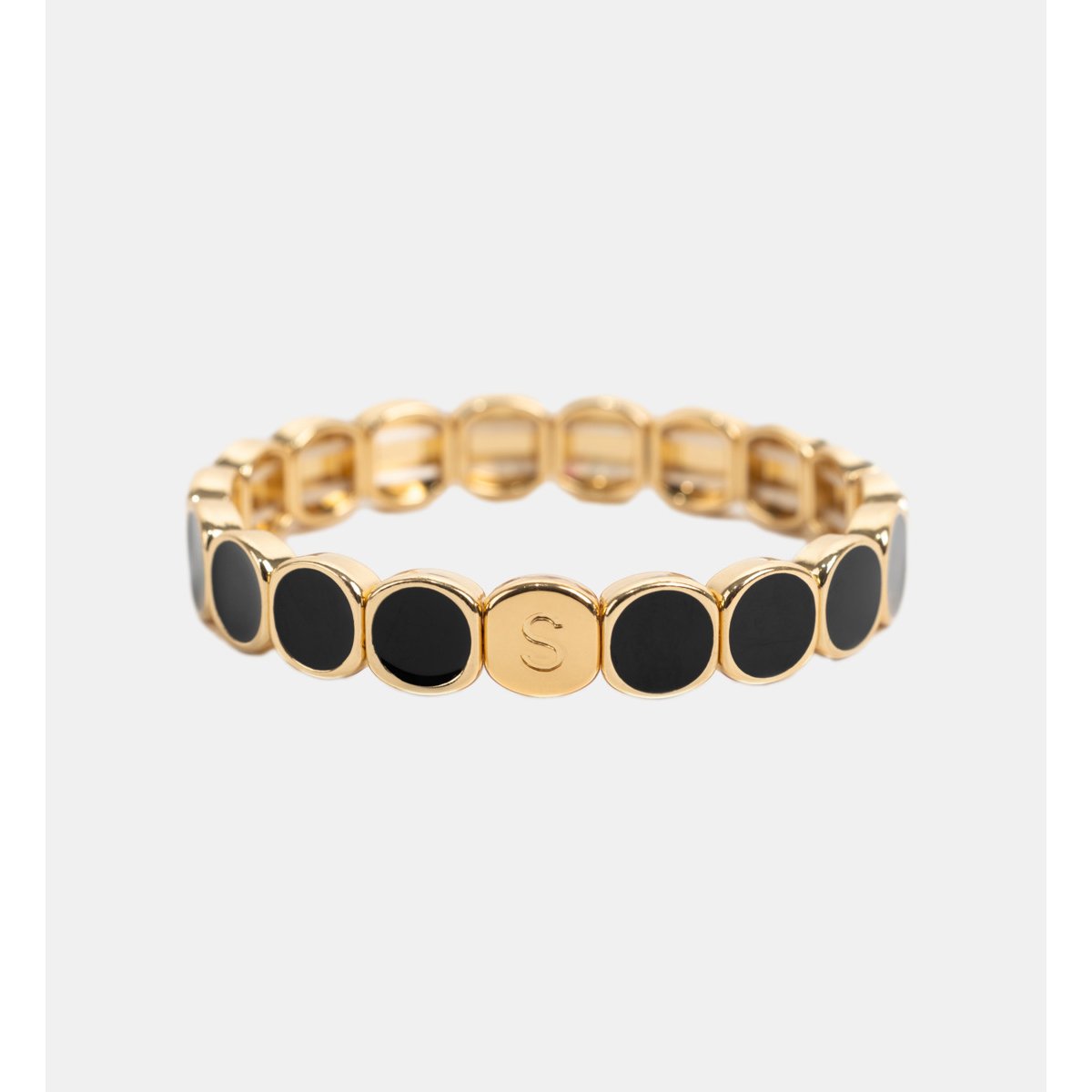 Bracelet facettes rondes encre, SIMONE A BORDEAUX