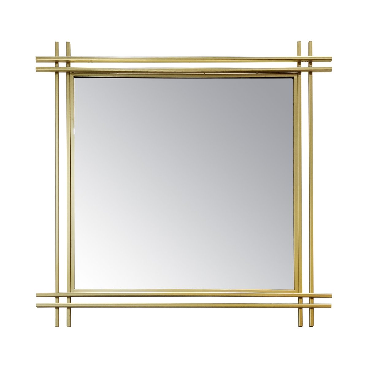 Miroir métal 80x80cm or, EMDE