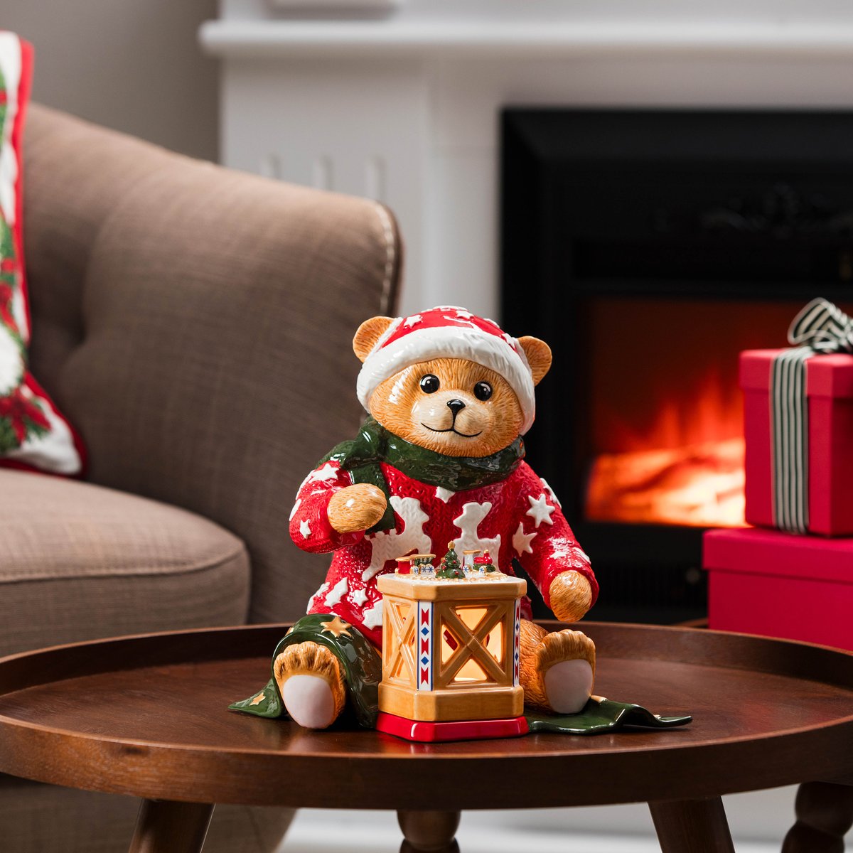 Figurine Ours Avec Photophore CHRISTMAS TOYS couleur unique, VILLEROY & BOCH