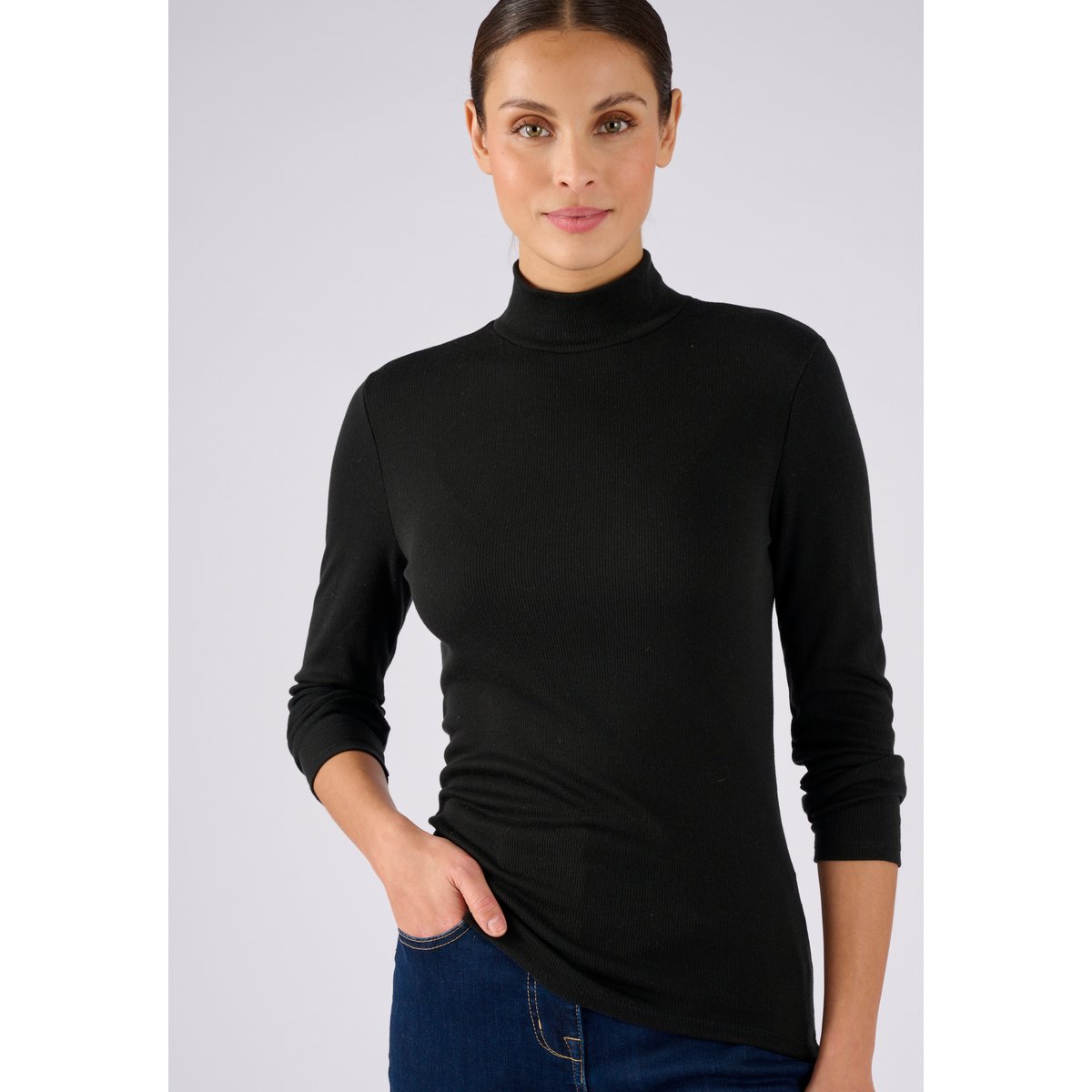 Sous-pull Thermolactyl et soie bordeaux noir, DAMART