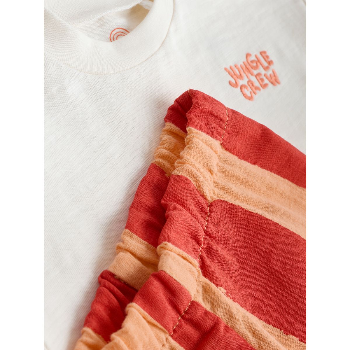 Ensemble bébé avec haut et pantalon animaux du safari à rayures orange, NEXT