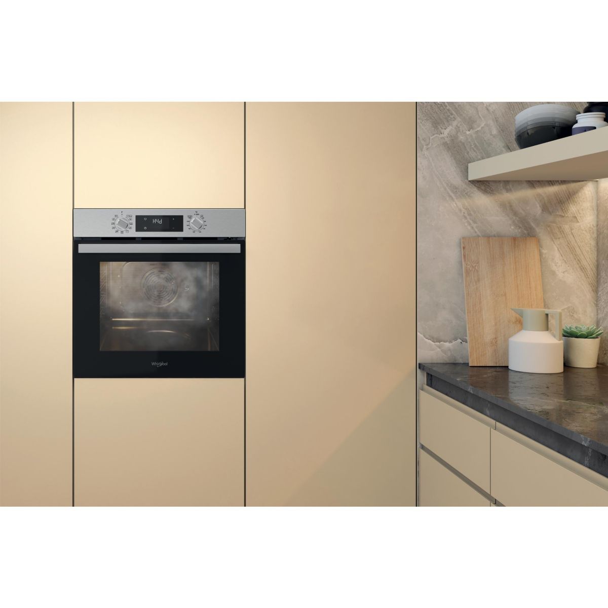 Four encastrable OMR58RR1X - Pyrolyse, Ajout Vapeur Gentle Steam, Inox Anti-traces couleur unique, WHIRLPOOL