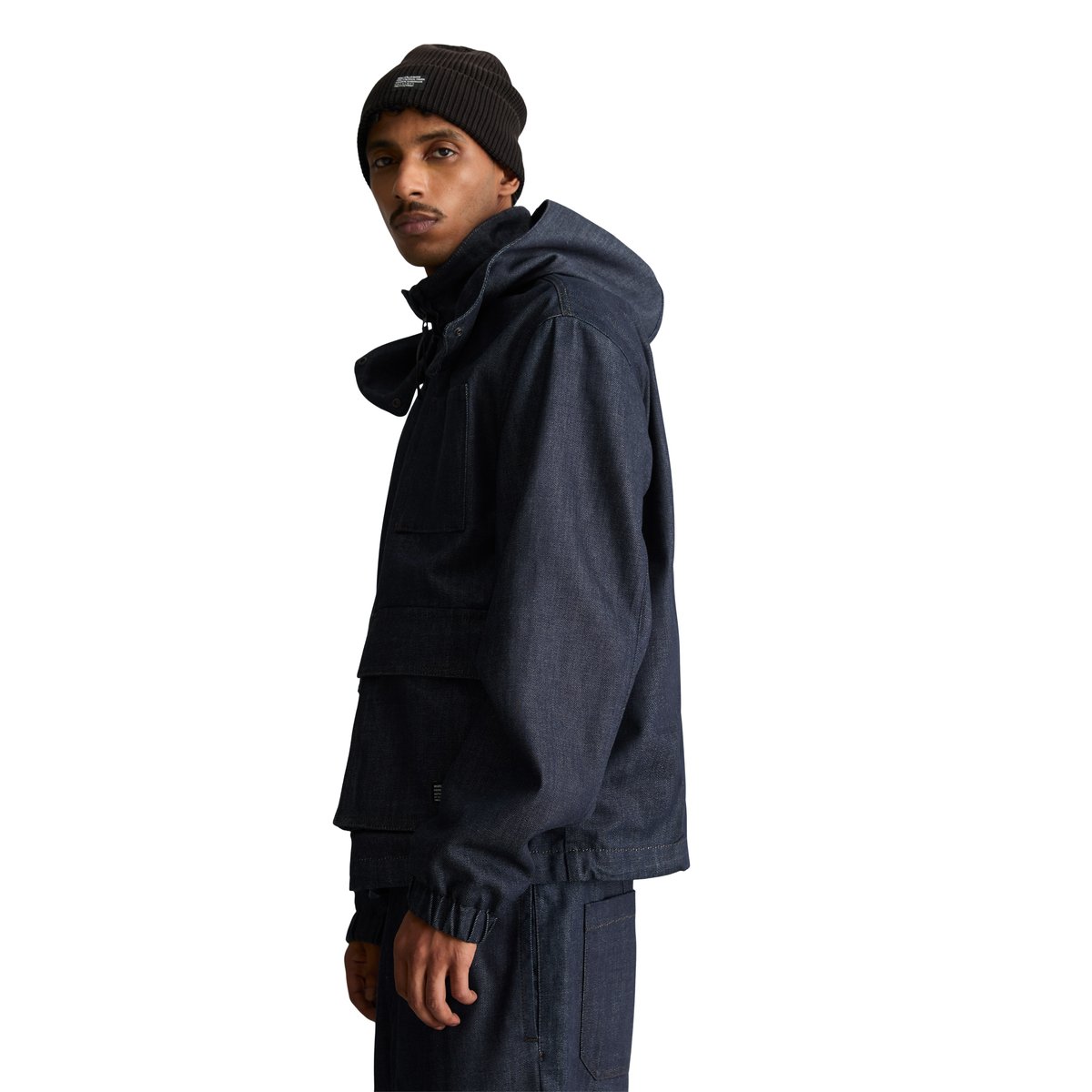 Veste en jean à capuche, coupe regular réalisé avec Orange Fiber bleu, MARC O’POLO DENIM