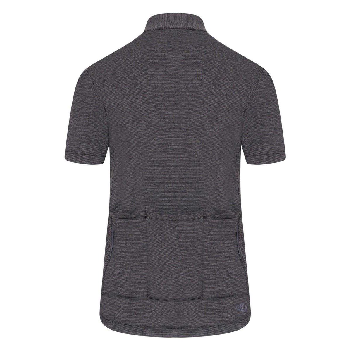 Maillot de cyclisme à col montant zippé PEDAL THROUGH IT gris chiné, DARE 2B