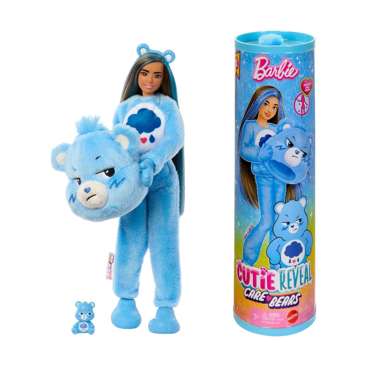 Poupée Cutie Reveal Bisounours bleu, MATTEL