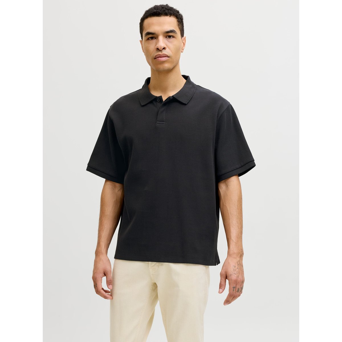 Polo black 1, JACK & JONES