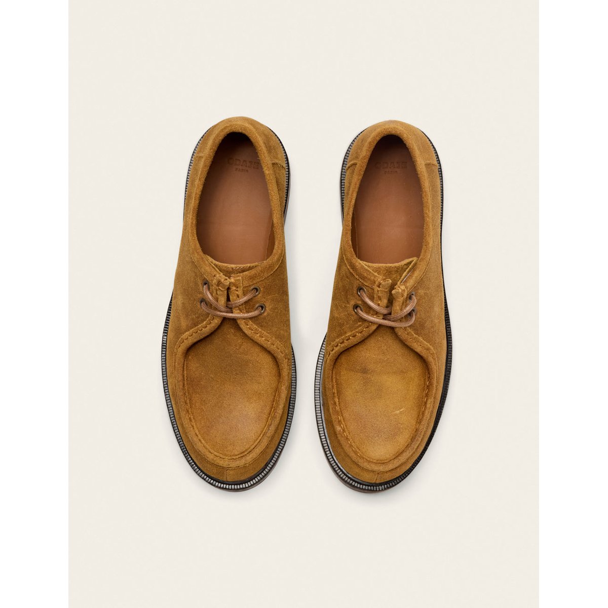 Derbies LUNO suède huilé cognac, ODAJE