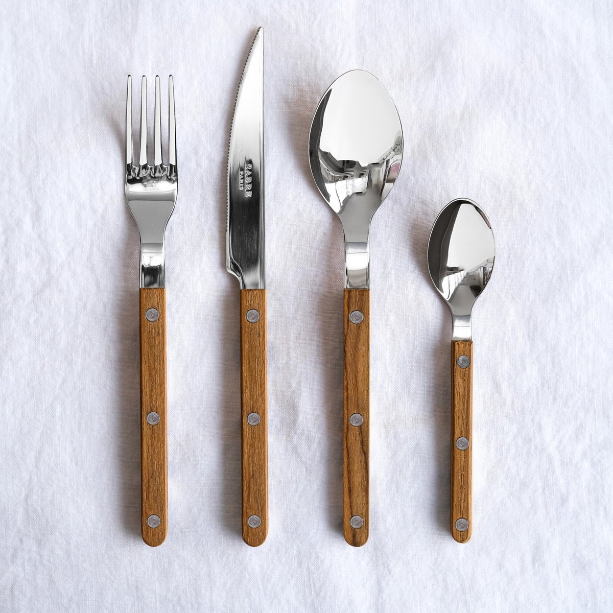 Ménagère 48 pièces, Bistrot teck, SABRE