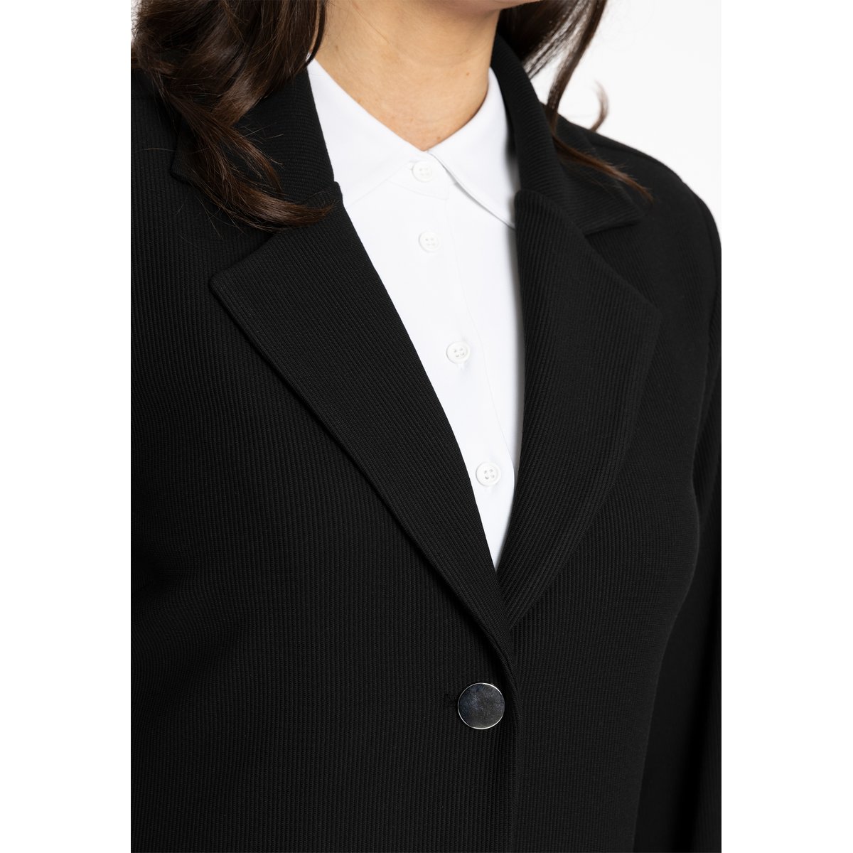 Veste /Blazer avec fermeture à bouton noir, YOEK