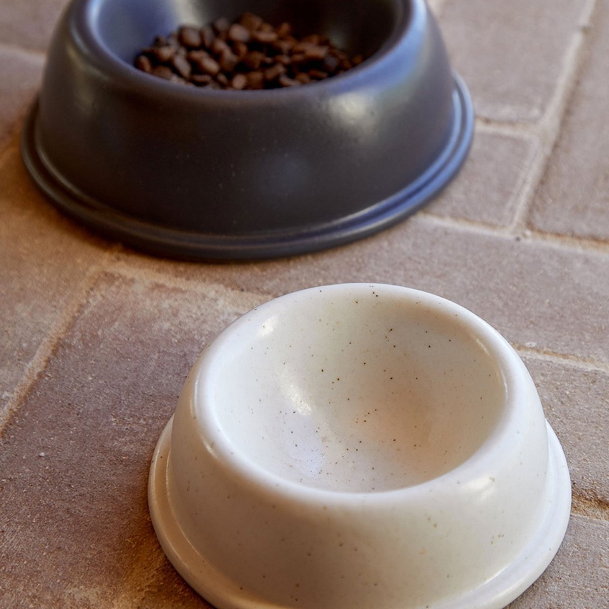 Gamelle rétro en céramique, COMER gris anthracite, BAGANE