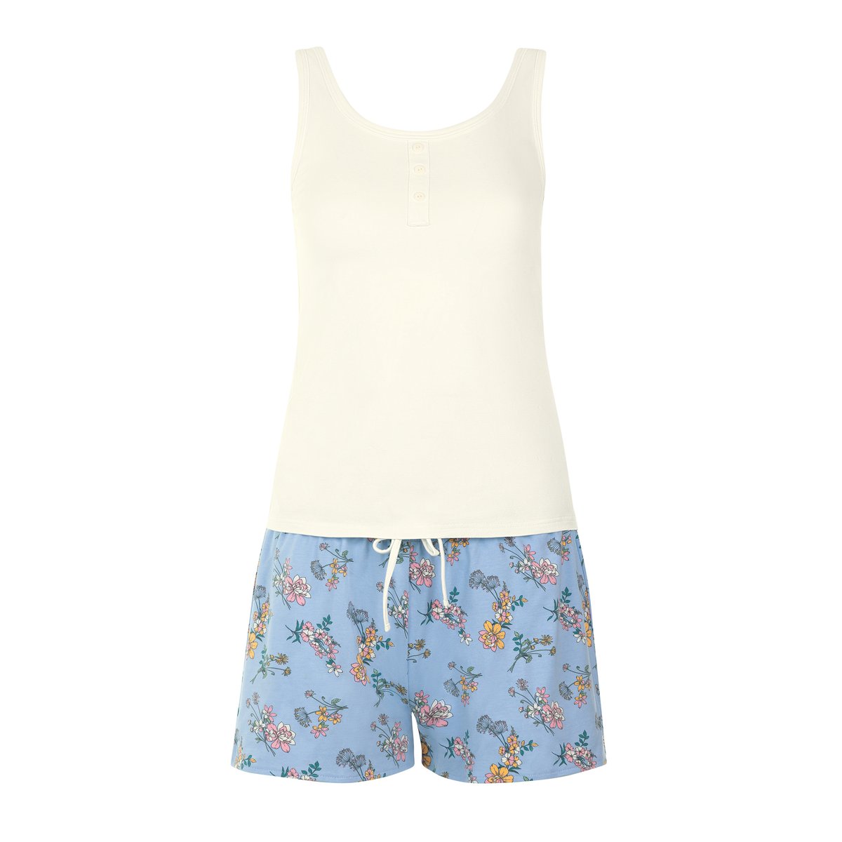 Pyjama short débardeur Posh bleu, LISCA