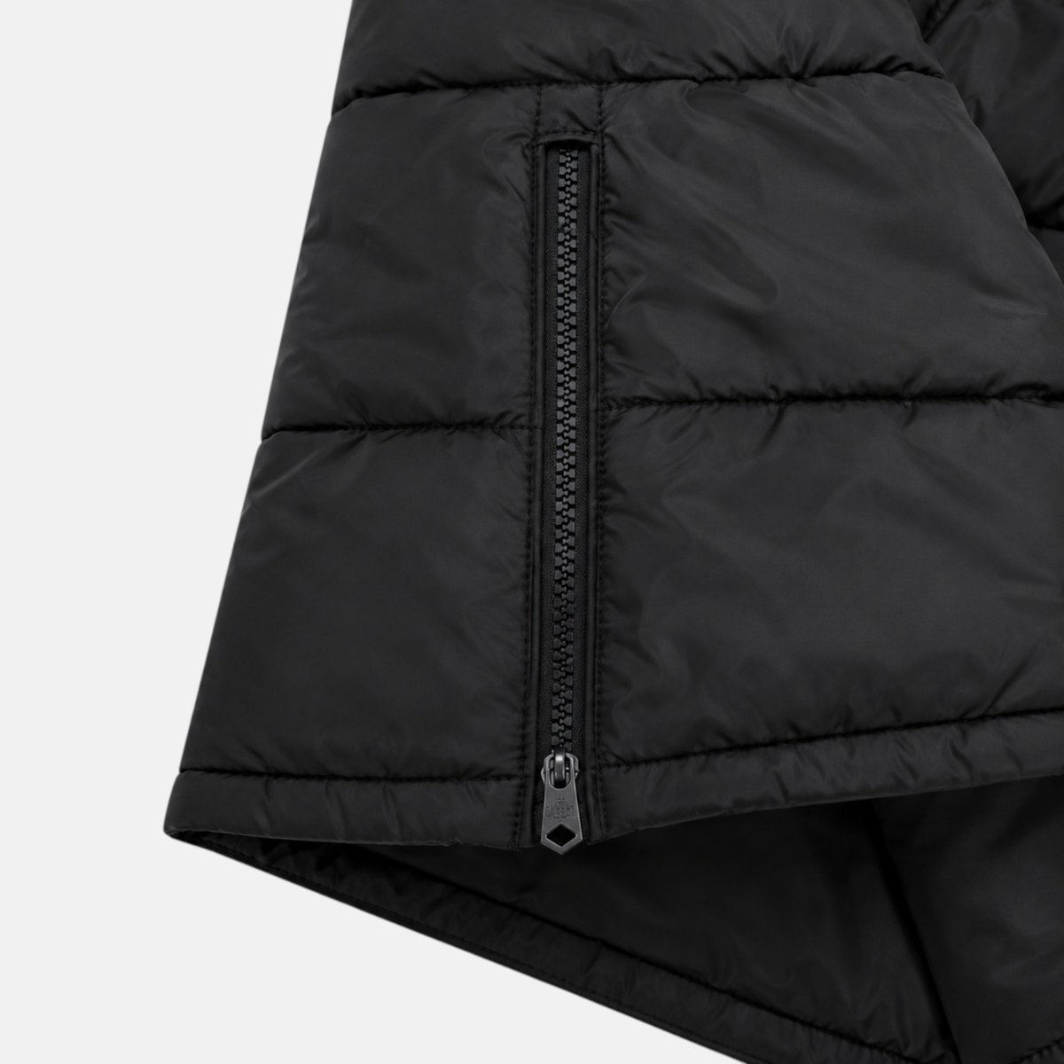 Doudoune longue zippée à capuche, poches zippées HIMALAYA noir, LEE COOPER