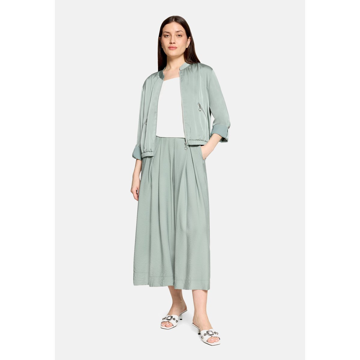 Veste blazer à manches 3/4 chinois green, BETTY BARCLAY