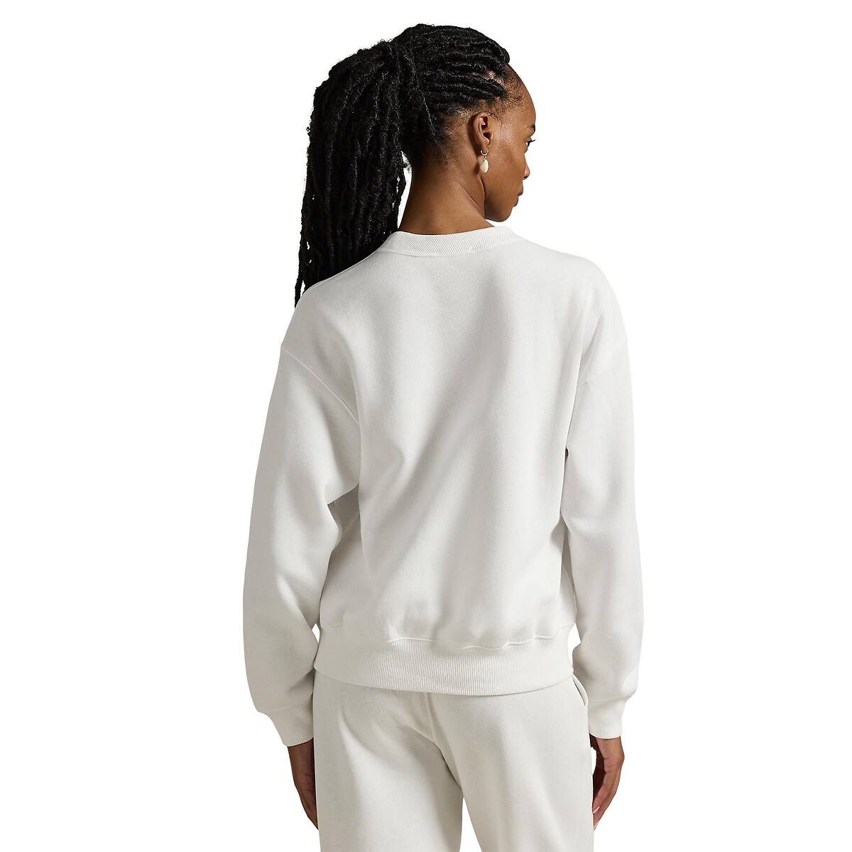 Sweat col rond manches longues blanc, POLO RALPH LAUREN
